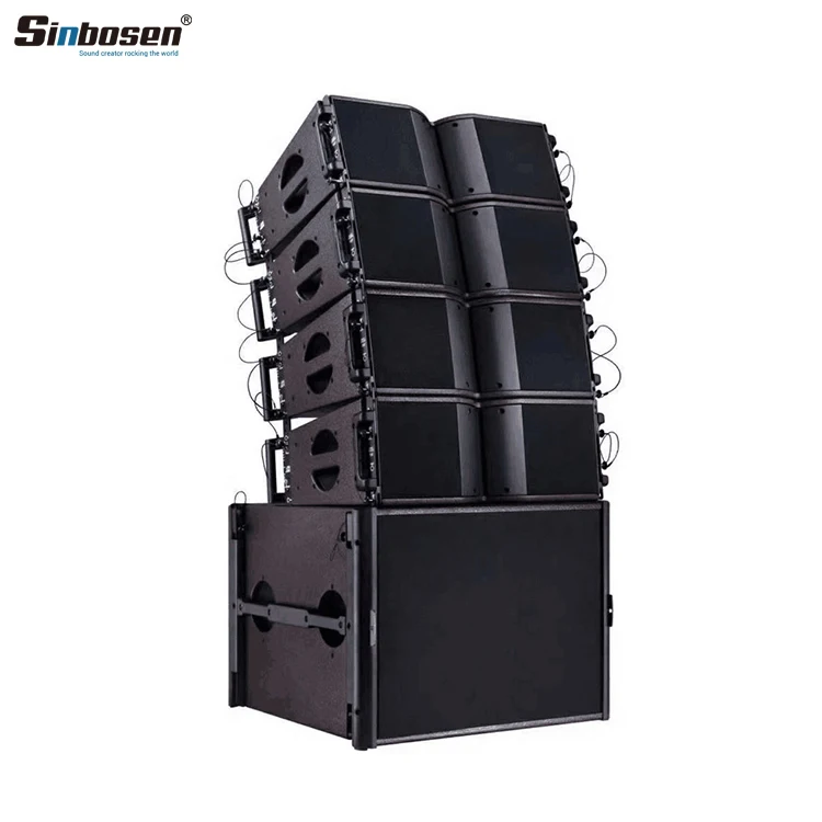 Sinbosen KA208 двойной 8 дюймов линейный бас dj коробка диктора с такелажа