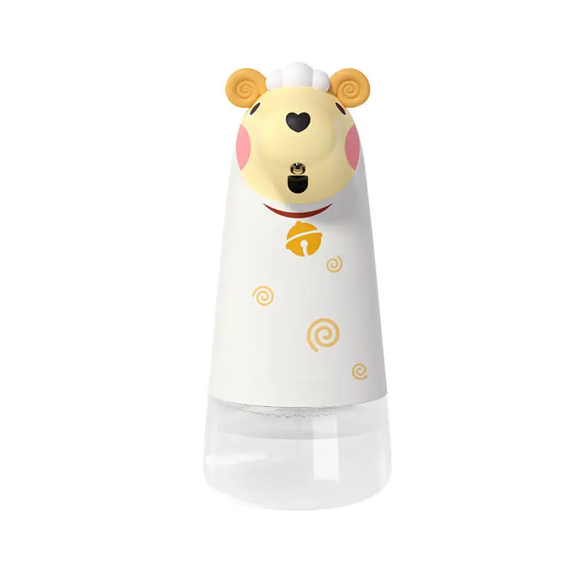 Cute Customized rechargeable non-touch cartoon foam plastic liquid soap dispenser for Kids