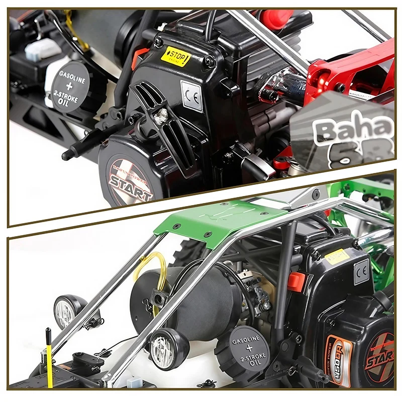 Бесплатная доставка Rofun BAHA 5B 450A 1 5 сплав металла RWD 45cc двигатель Газовый бензиновый Радиоуправление RC Nitro автомобиль хобби класса Baja Грузовик