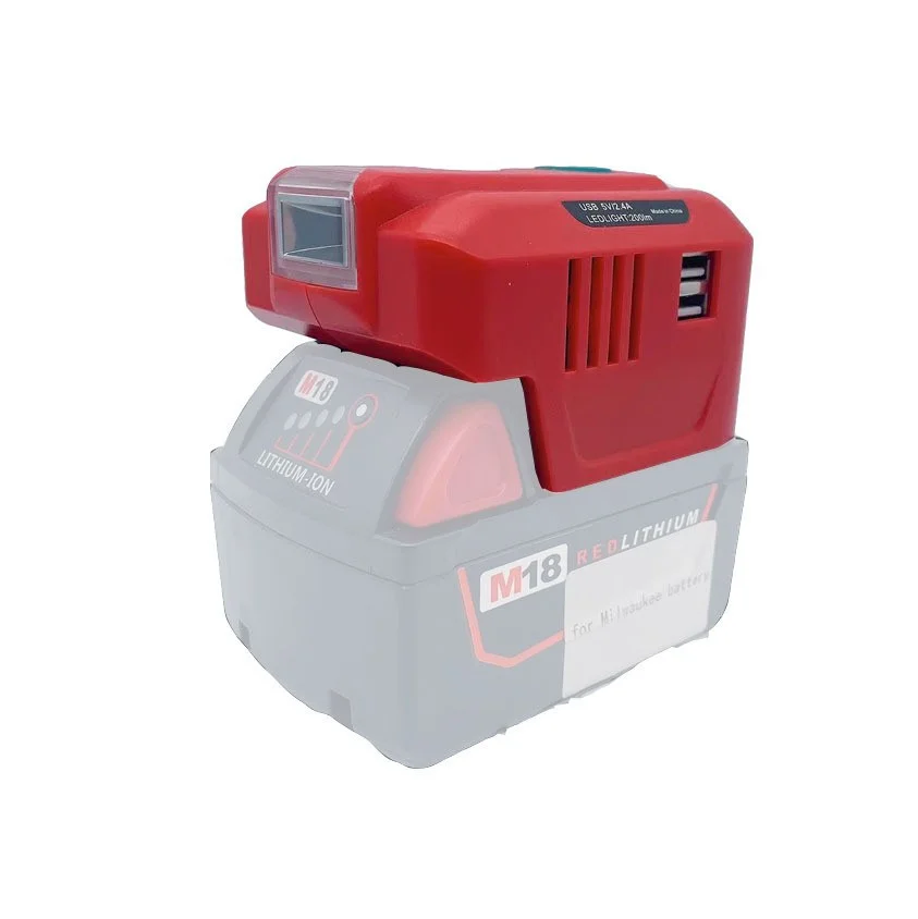 Applicable to Makita Dewalt Milwaukee 14.4V-18V battery with USB inverter 150W camping trip