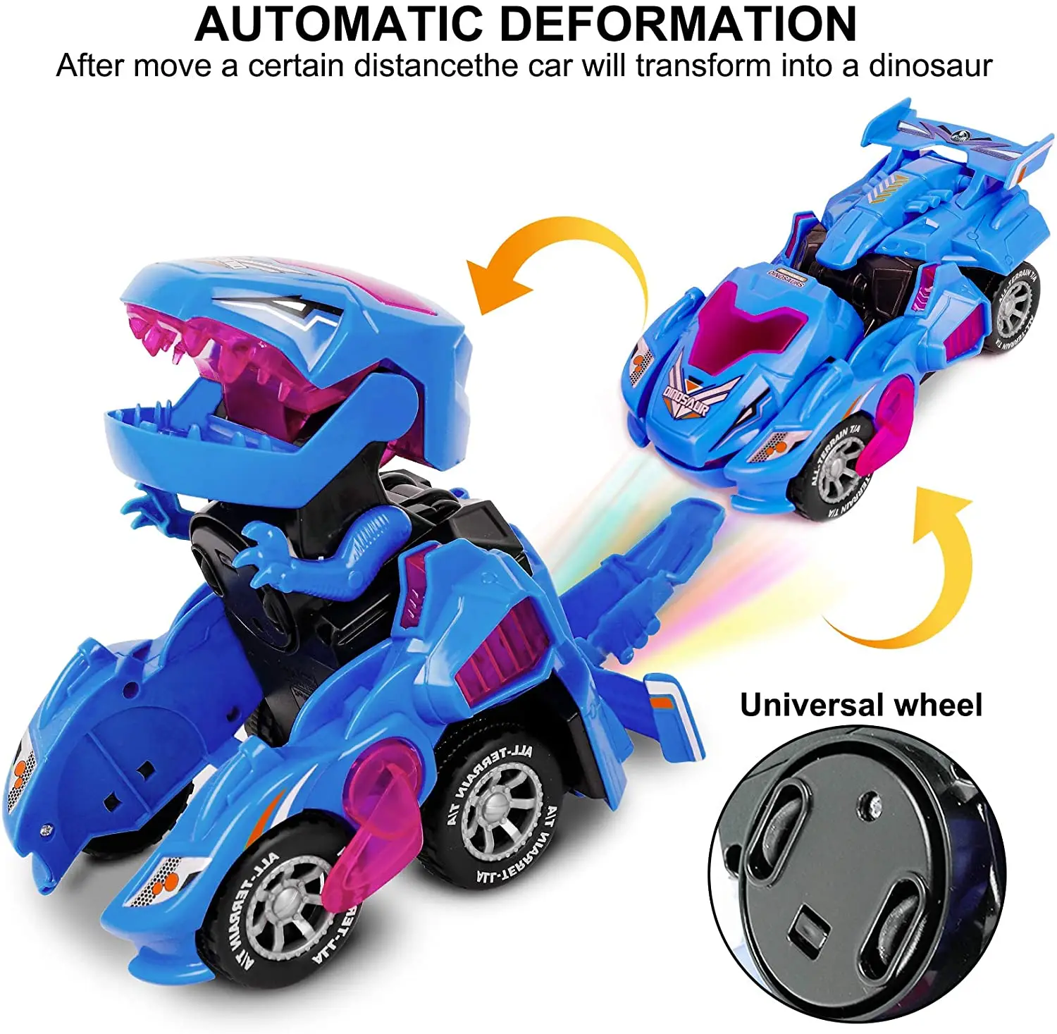 Premium OEM Factories Amazon Hot 2021 Christmas Gift Toy Dinosaur Toy Car Automatic Deformation Dino Vehicle Kids Boys Toy Cars