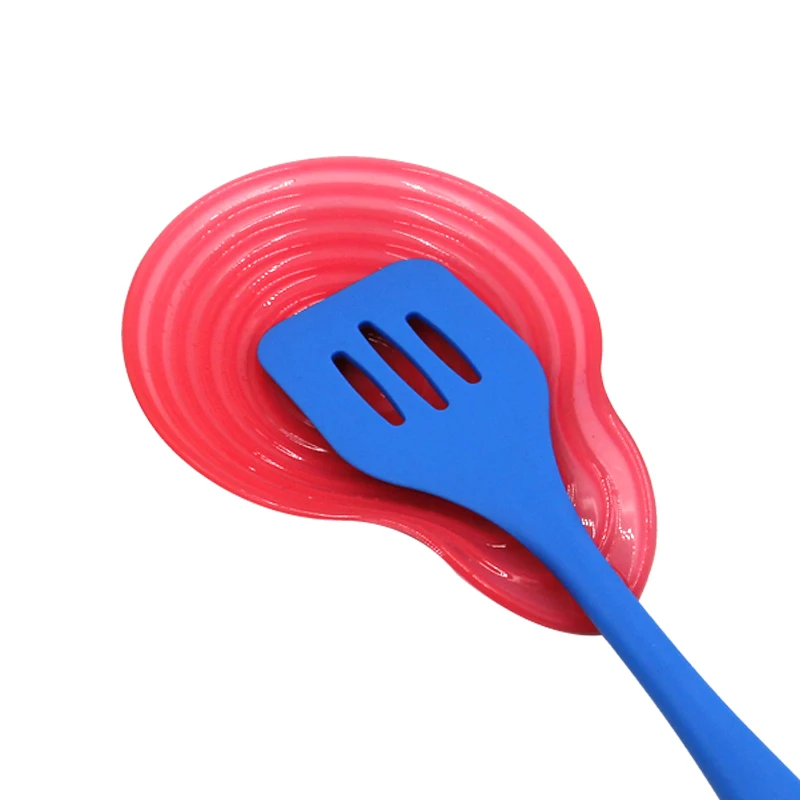 Heat Resistant silicone brush holder Kitchen Utensils Spoon Holder Silicone Spoon Rest Utensil Rest