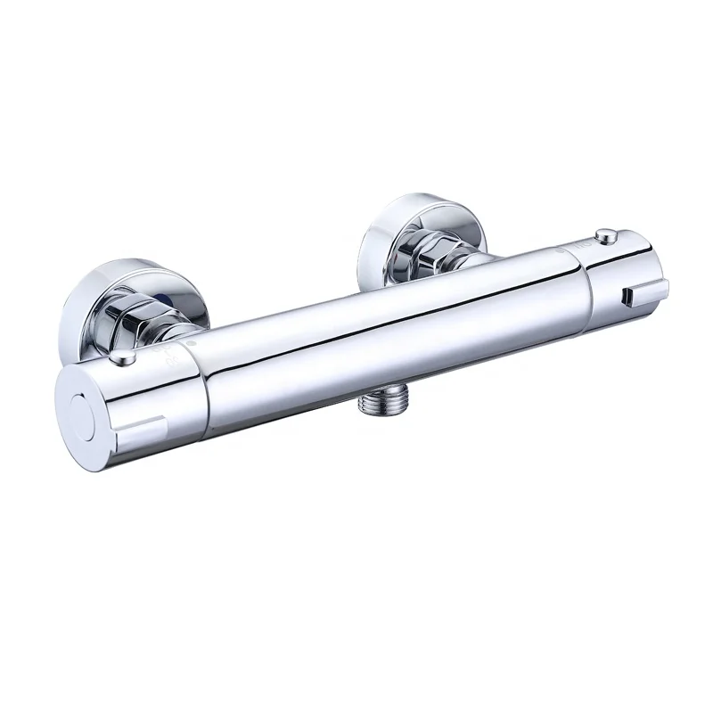 Bathroom Plumbing Cheap Wall Mount Bath Shower Mixer Tap With Thermostat Exposed Thermostatic Shower Mixing Valve Mixer Faucet