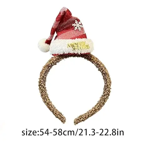 New Design Hot Selling Designer Christmas Decoration Gift Bells Hair Accessories Bows Hair Clips Gift Cute Hair Band for Girls