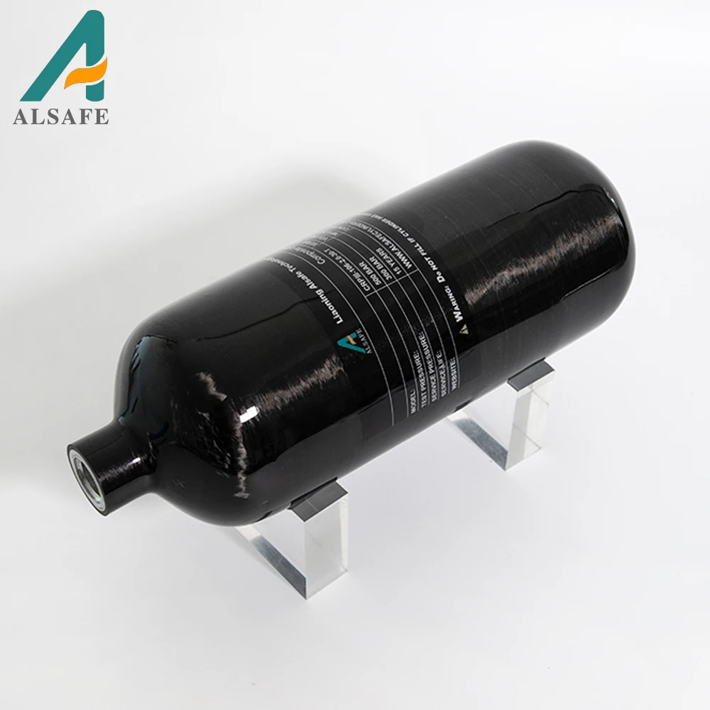 ALSAFE High Quality 2l Composite Pcp Air Tank Carbon Fiber Compressed Carbon Fiber Cylinder