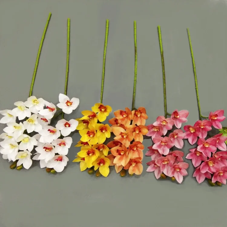 Горячая Распродажа, 3d печать, Орхидея, домашний декоративный искусственный цветок для помещений