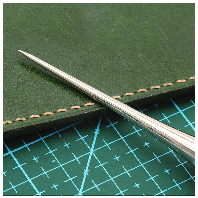 Wholesale Leather Punching Tool  Stainless Steel Wooden Handle Stitching Sewing Awl Tool