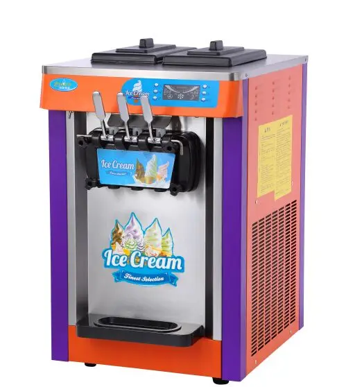 Cheap Price Commercial 3 Flavor Soft Ice Cream Machine 20L Making