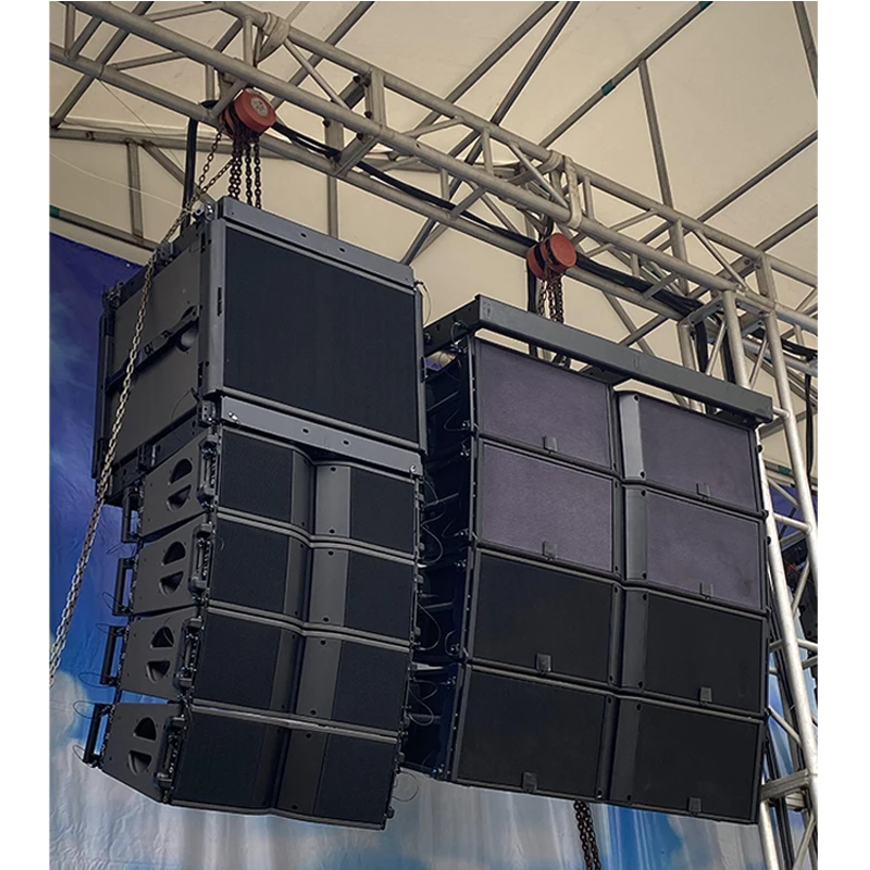 2-way dual 8 inch line array 18 inch subwoofer passive line array speaker system