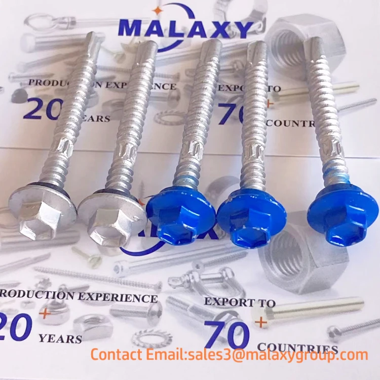 MALAXY Ruspert 1000-1500h  Hex Head Self Drilling Screw With EPDM Washer Tornillos
