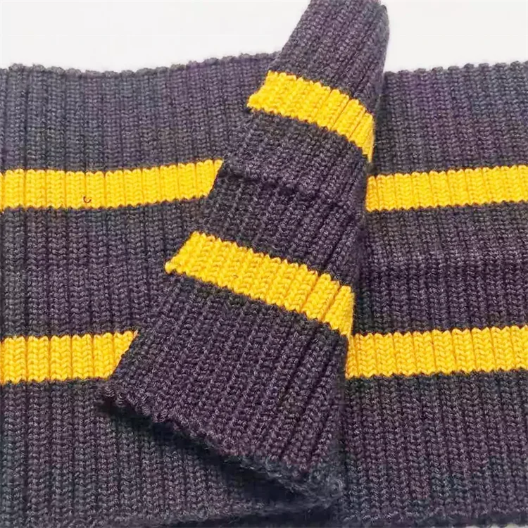 Factory Custom 30% Wool Skin-friendly Rib Knit for Cuff