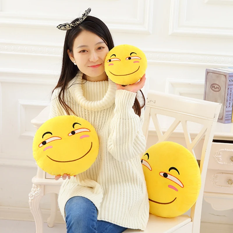 Manufacturer Custom Kawaii Emoticon Pillow Plush Toy Cartoon Stuffed Emoticon Plush Doll Kids Sleeping Doll Birthday Gift