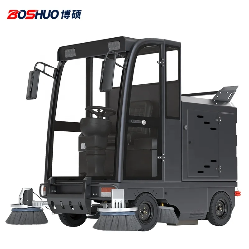Industrial Electric Cleaning Machine City Park Street Road Warehouse Floor Sweeper Machine
