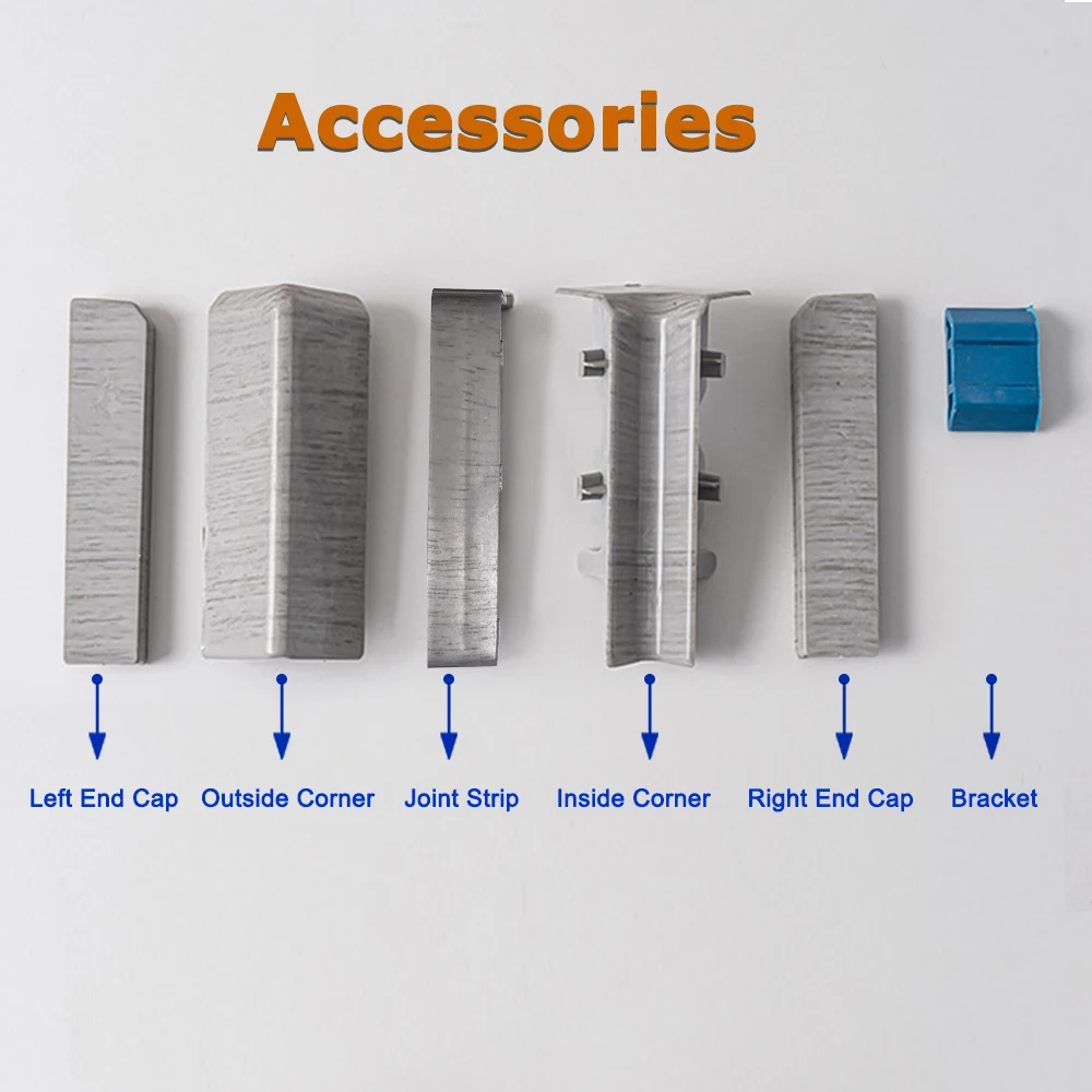 PVC Wall Base Waterproof kick plate Flooring Accessories Plastic Foam Base Board