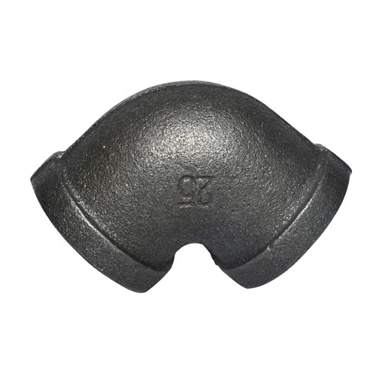 Gi Pipe Fittings Bend Heavy Duty Malleable Cast Iron Pipe Fitting Tee