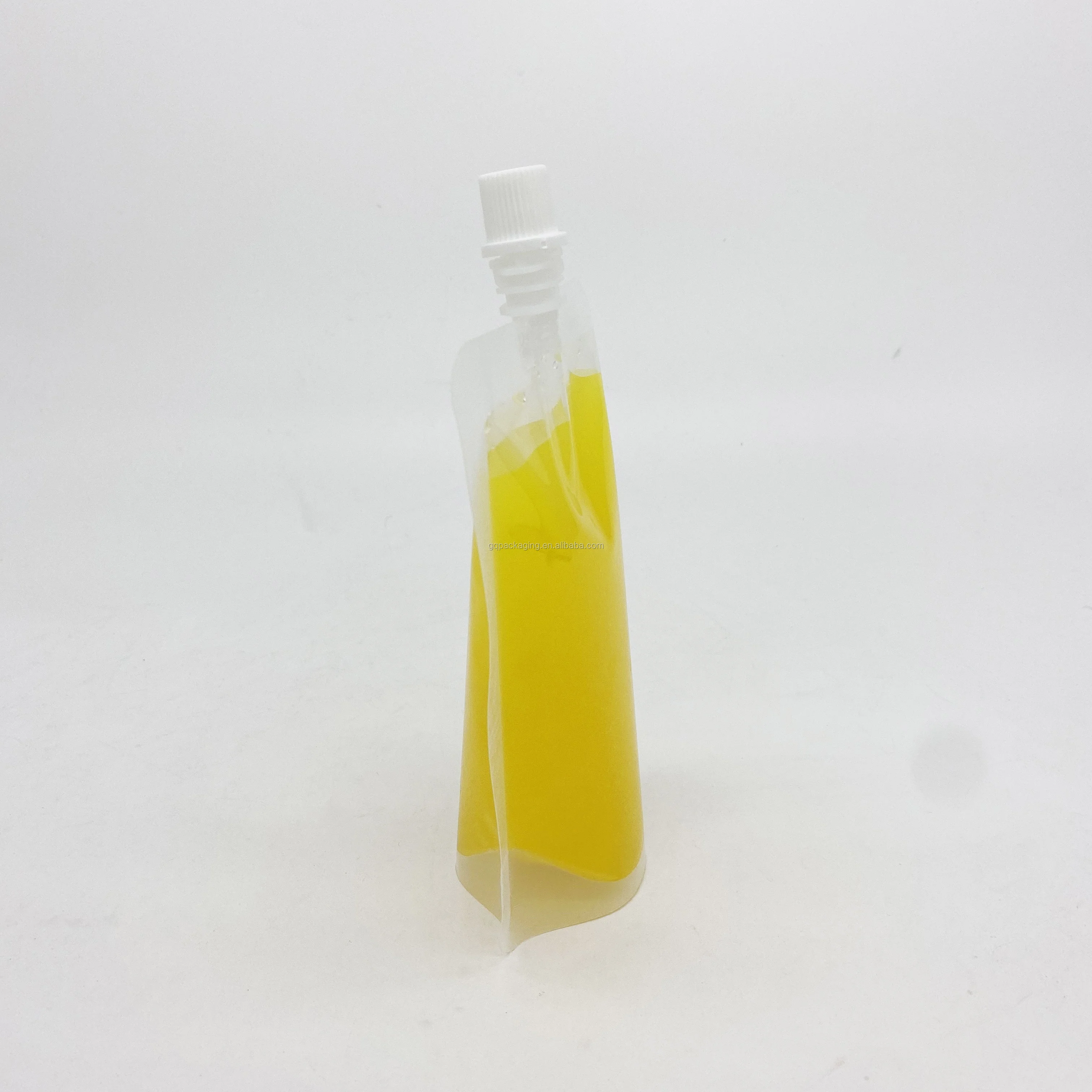 500ml juice transparent bag for sauce liquid pouch spout reusable plastic packaging spout pouch 1Pack=100 Pieces