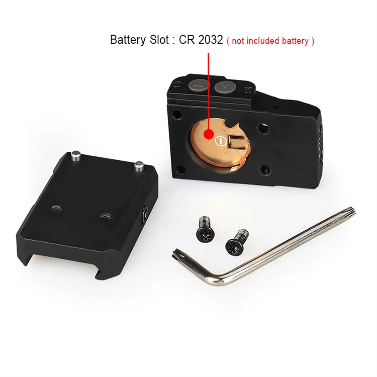 2024 New Model Tactical 1x22 Red Dot Sight Fit 21.2mm Base 2-0135 Optical Red Dot