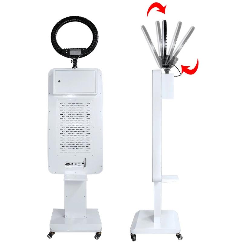 Newly Vintage Photo Booth Magic Touch Mirror 45 Inch 21.5Inch Touch Screen PC I3 8100 8G RAM 256G SSD Mirror Camera Photo Booth