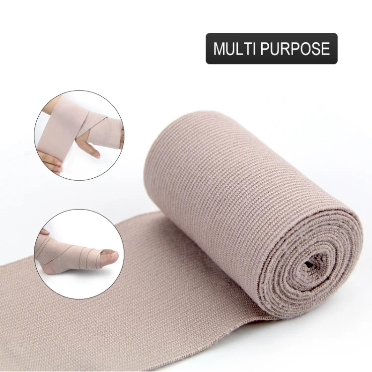 
Premium High Elastic Bandage Wrap,Durable Compression Bandage, Woven Elastic Compression Rolls with Fastening Clips, 