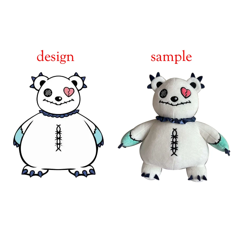 Custom Cute Kawaii Stuffed bear Plush Toy High Quality Custom Stuffed Animals make your own plush Cost-effective toys