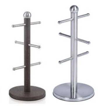 6-Hook Cup Holder Small Coffee Mug Rack Kitchen Cup Rack