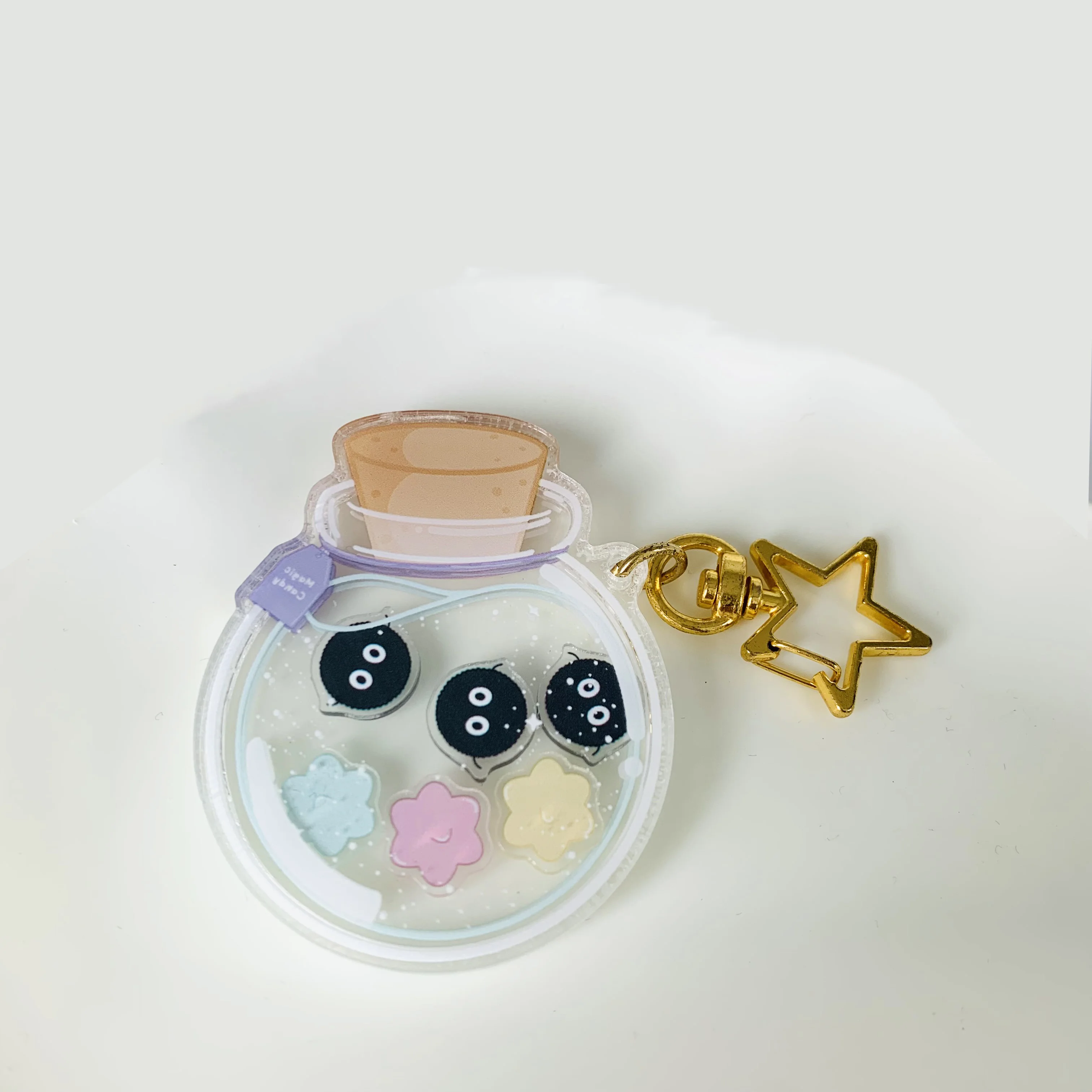 Производитель сделанный на заказ милый мультяшный дешевый прозрачный принт пустые акриловые брелки с