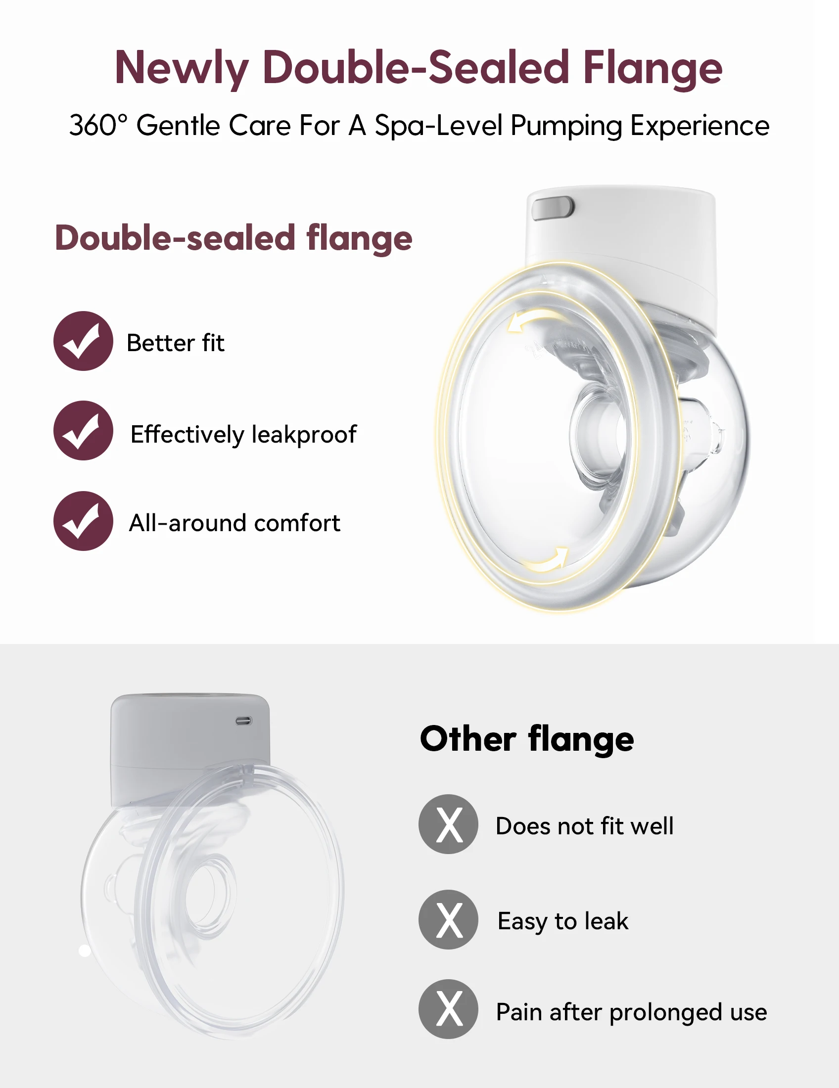 Портативный Электрический молокоотсос Momcozy S12 Pro, 3 режима, 9 уровней