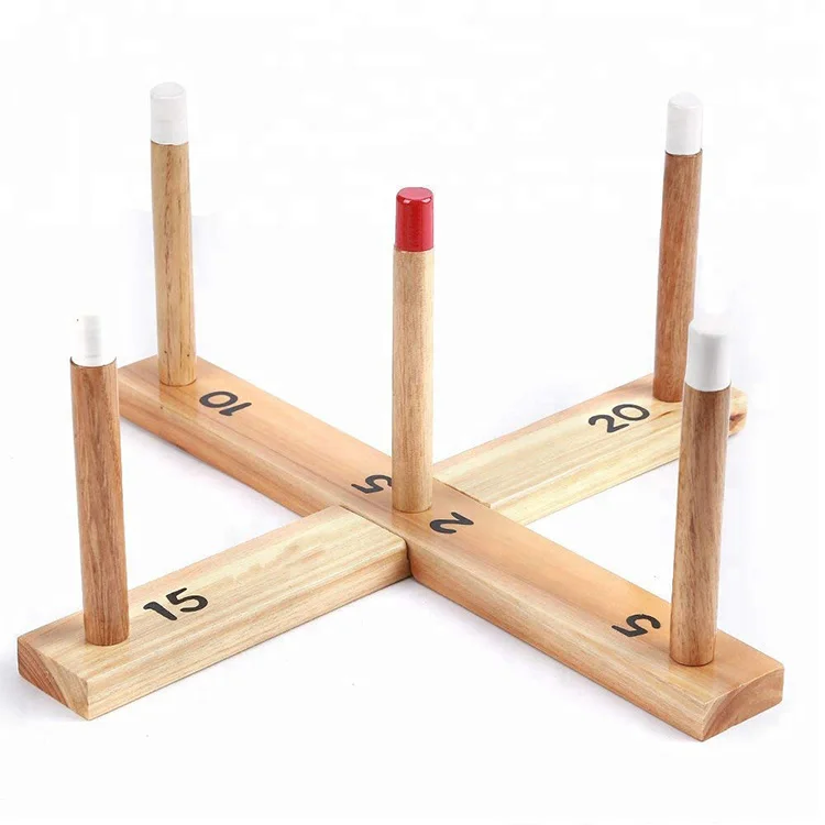 Wooden ring toss Games with good quality outdoor yard playing game customized game set