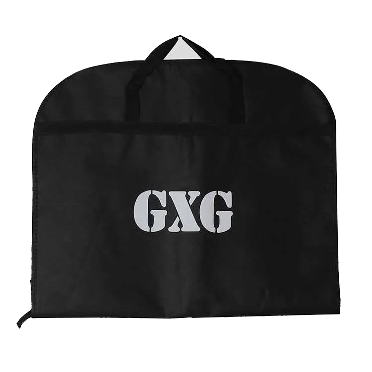 Wholesale cheap Custom Logo Reusable foldable folding Non Woven polyester PREV Garment Suit Bag