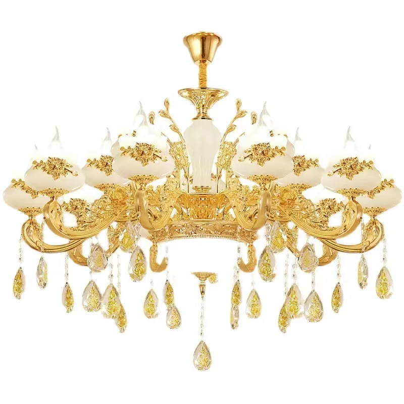 European Vintage Hotel Pendant Lighting Led Art Classic Dining Modern Crystal Cheap Turkish Chandelier Retro