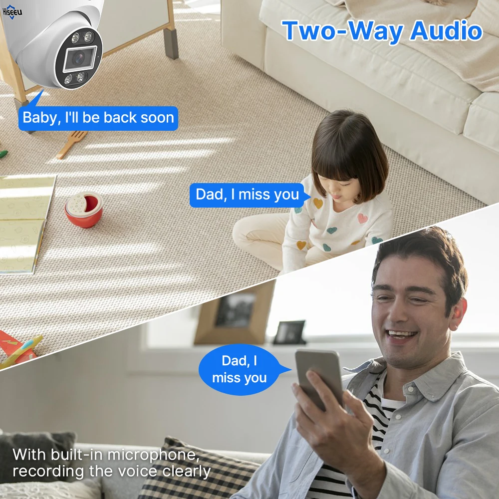 H.265 Ai smart IP66 Outdoor Two-way audio Dome IP indoor Home Cctv kit Poe Security Nvr camera system 4K 8MP