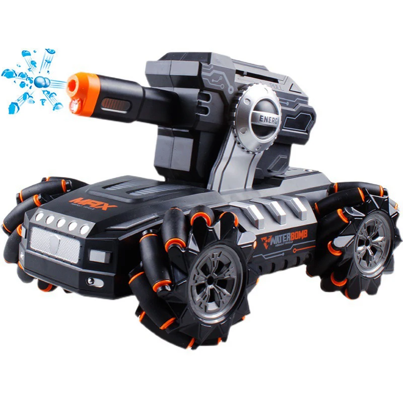 Launch Water Bomb armor spray machine Vehicles 2.4GHz Remote Control Stunt Car toys Watch induction RC tank Car