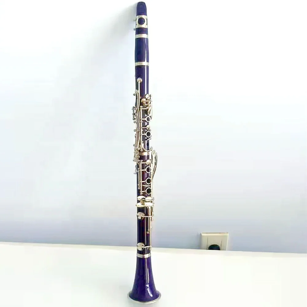 Manufacturers wholesale silver-plated ABS17 key Bb colorful clarinet stand