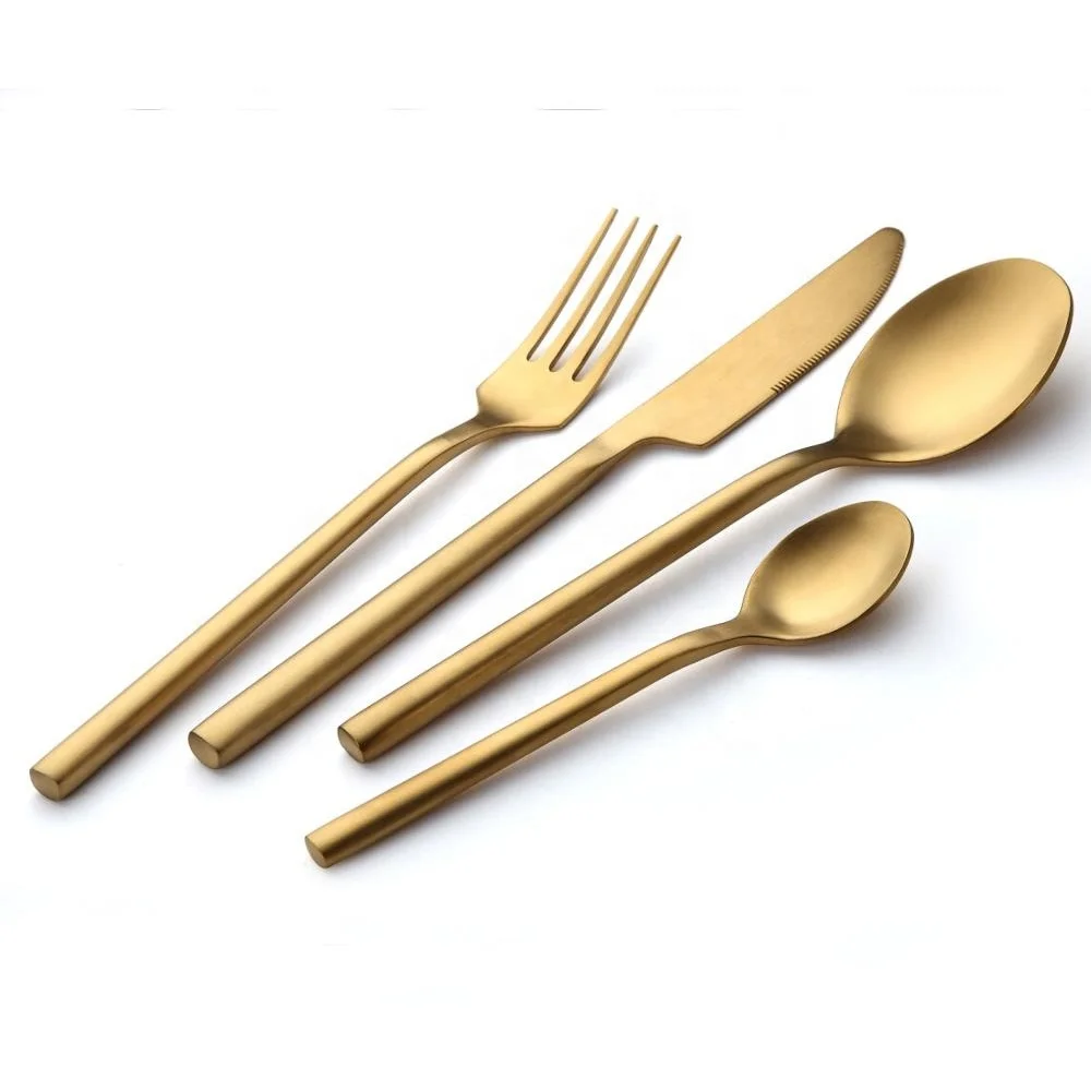 Baguette Cutlery Stainless Steel 18/8 flatware rose gold silverware Wedding cake serving set