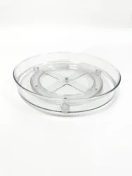 Plastic Rotating Kitchen Organizer Round Turntable Organizer Clear Lazy Susan for Food Storage