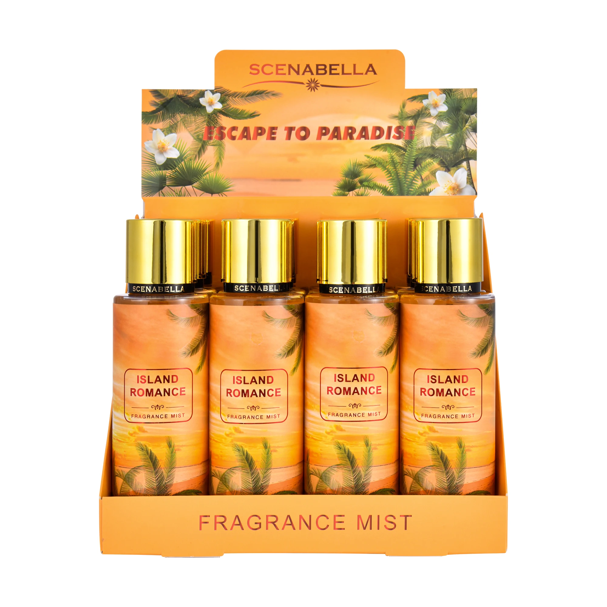 250ml Body Mist with display box high end  body spray for Women