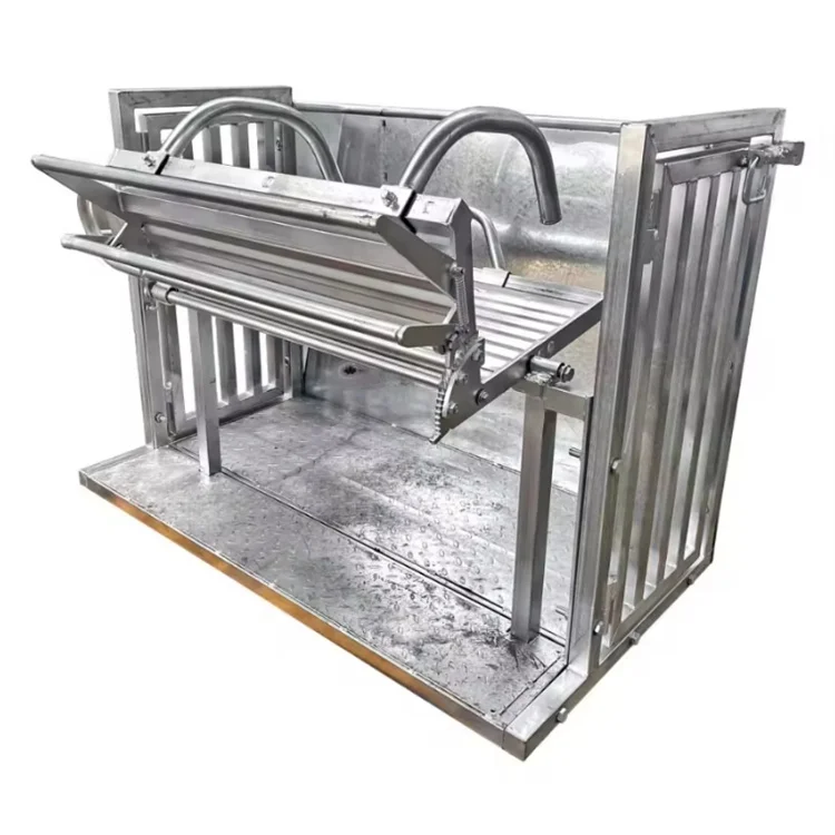 livestock farming equipment sheep catcher rollover crush sheep turnover crate