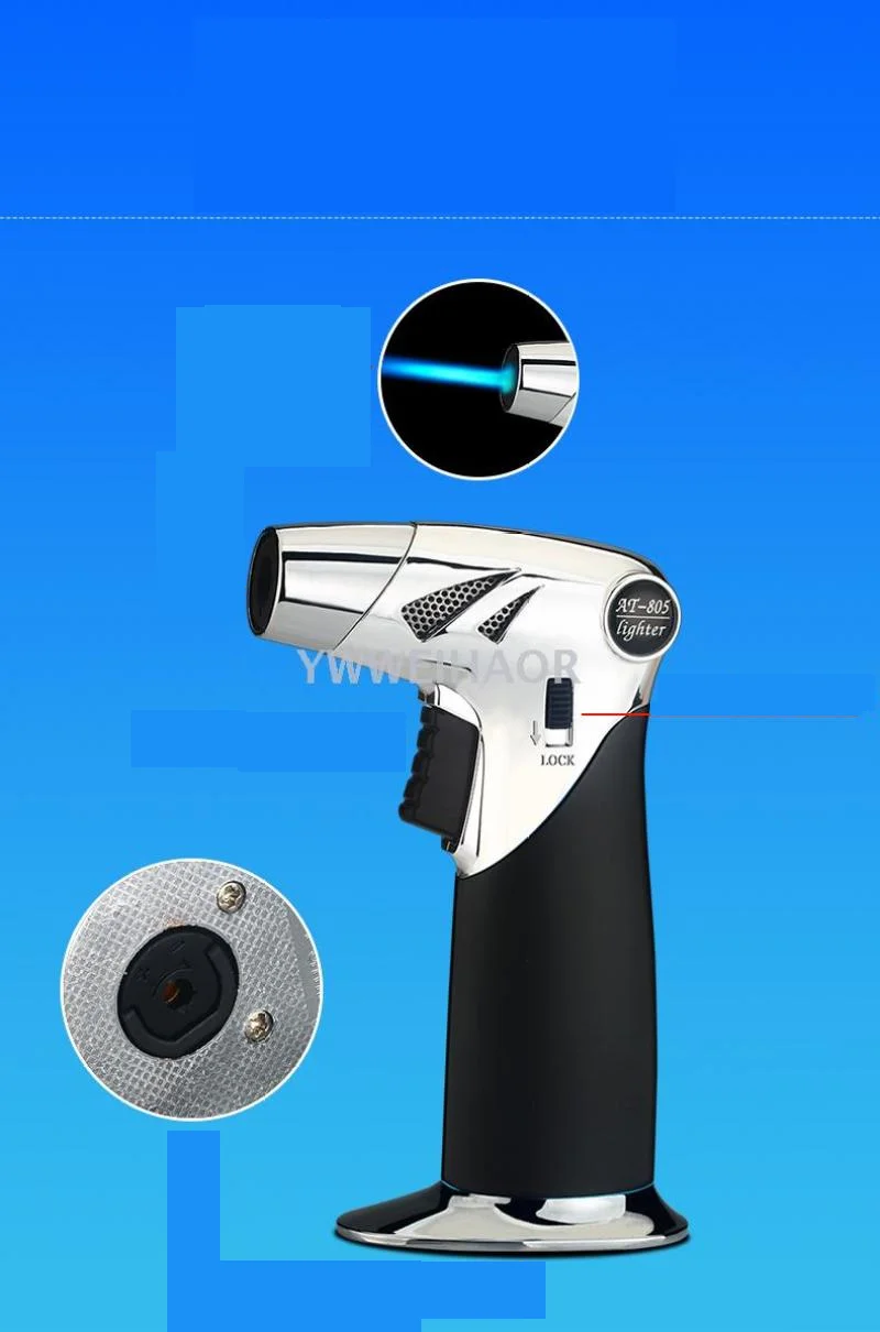 Customized portable windproof lighter jet flame electronic windproof cigarette lighter