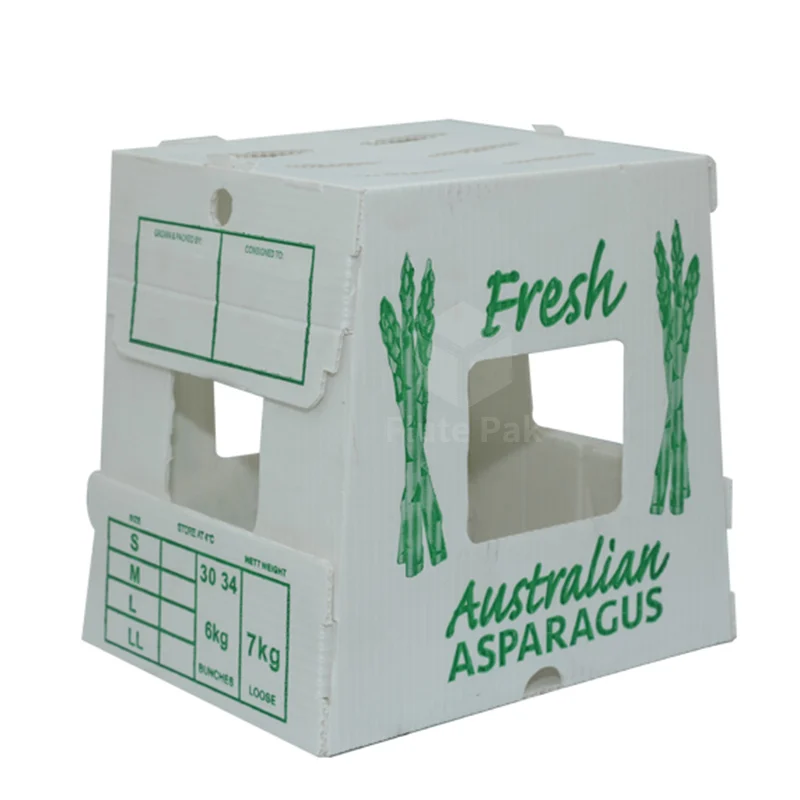 reusable stackable corrugated sheet foldable turnover box