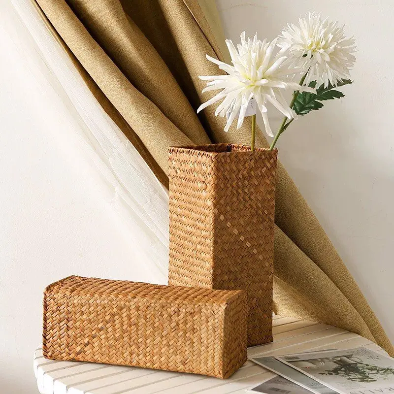 Factory Custom Different Size 100% Organic Bamboo Flower Rectangle Pot With High Quality