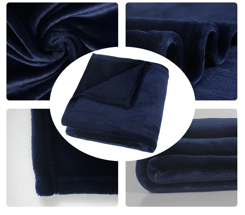 Wholesale Custom Logo Flannel Fleece Blanket Eco-Friendly 100% Polyester Coral Fleece Throw Plaid  For Sofa
