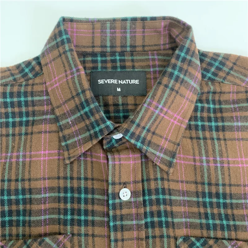 button up work shirts deep brown flannels over sized plaid shirt flannel