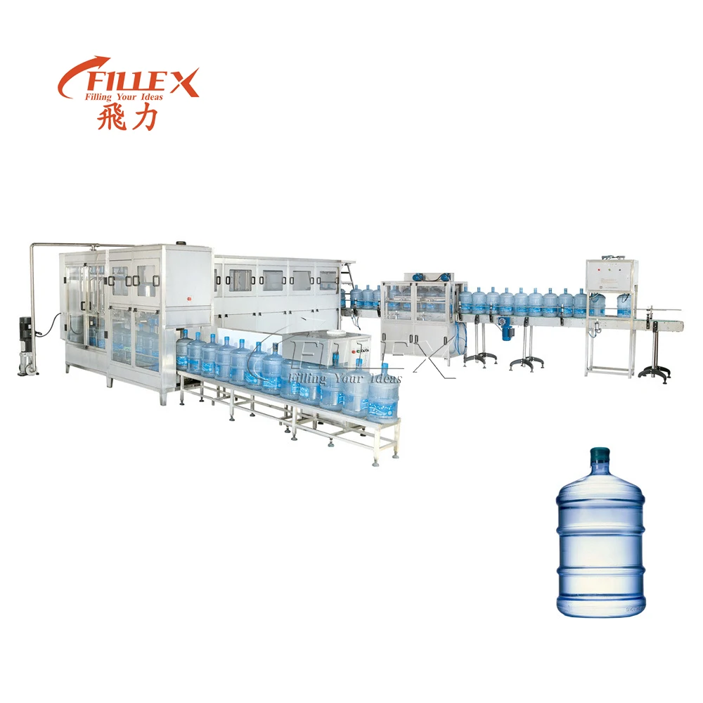 Automatic 20L Plastic 5 Gallon Bottle Water Production Machine /  5 Gallon Bottle Water Filling Machine