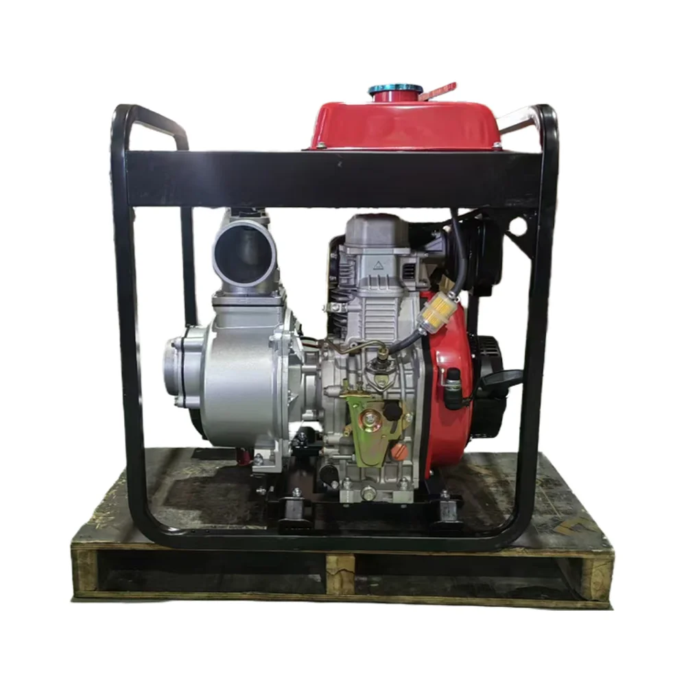 Сельскохозяйственный оросительный водяной насос 4-дюймовый для чистой воды с дизельным генератором ручное управление мощностью