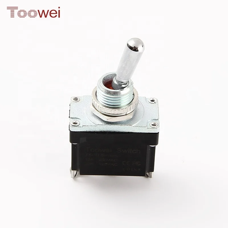 high quality double momentary (on)-off-(on) toggle switch 3 pins with soldering terminal