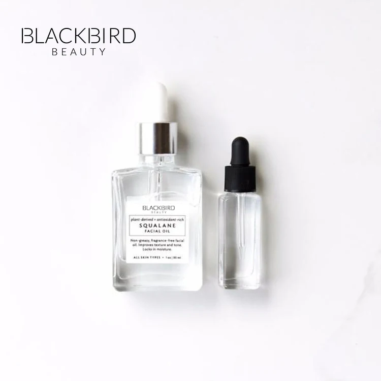 Wholesale Custom Men Women Moisturizing Massage Infused Facial Oil Balance Nourishing Squalane Face Oil