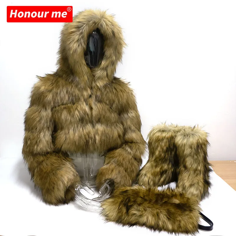  2021 Hot style plus size coats faux fur coat women winter clothes jacket woman for