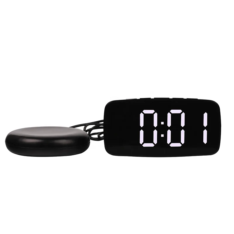 FENGFUN LED Alarm Clock with Shaker,Vibrating for Heavy Sleepers, Deaf and Hard of Hearing table digital clock