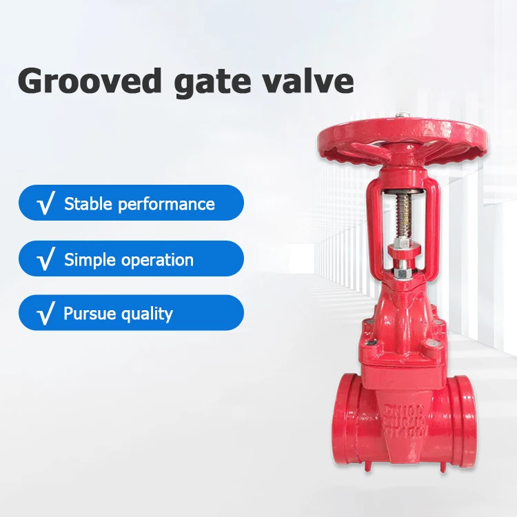 pn16dn50 ductile iron  api 6a red color gate valve