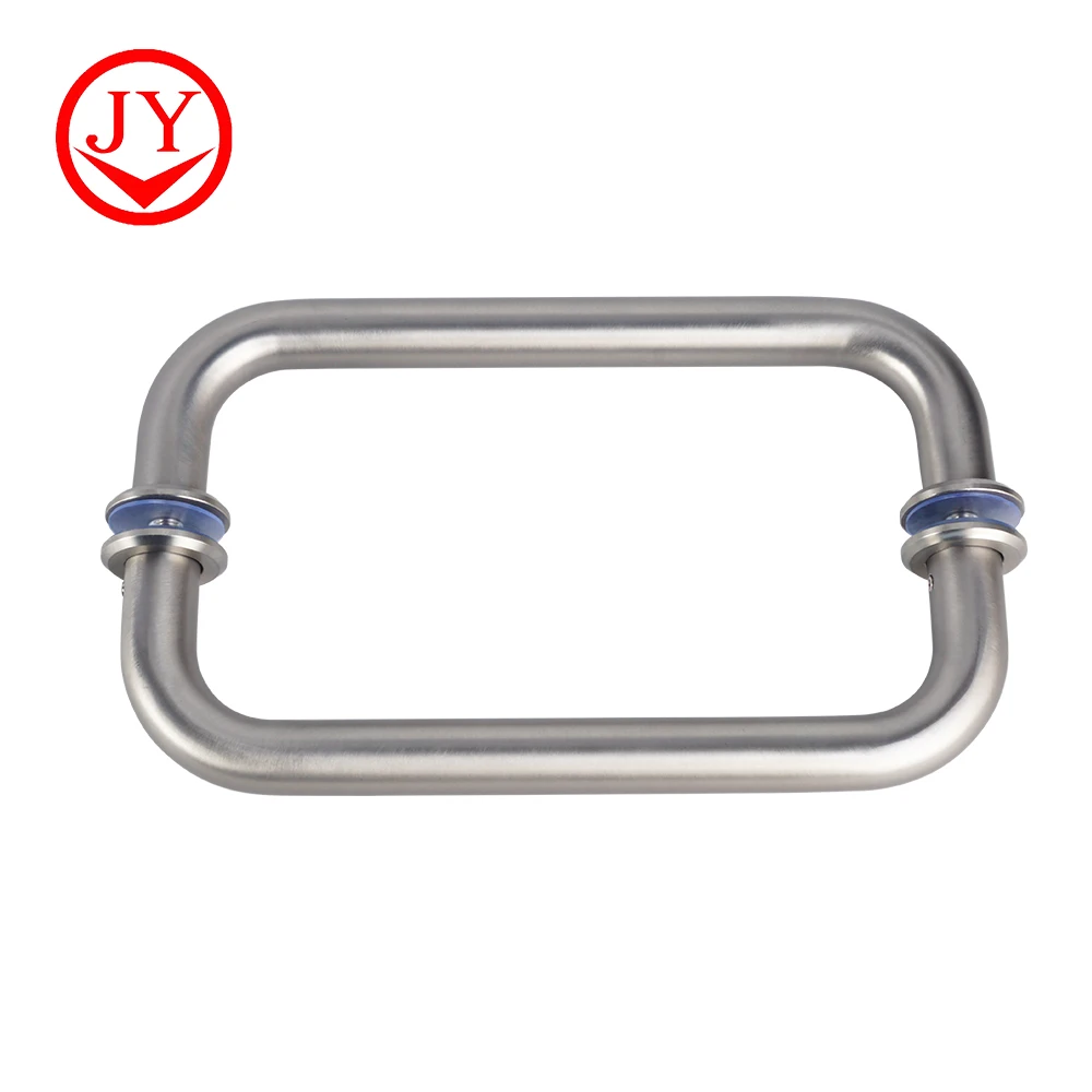 jiangyi wrought iron auto shower glass door handle with high quality